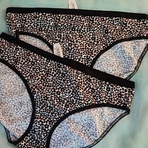 NWT Two Victoria Secret High Leg Brief Panties